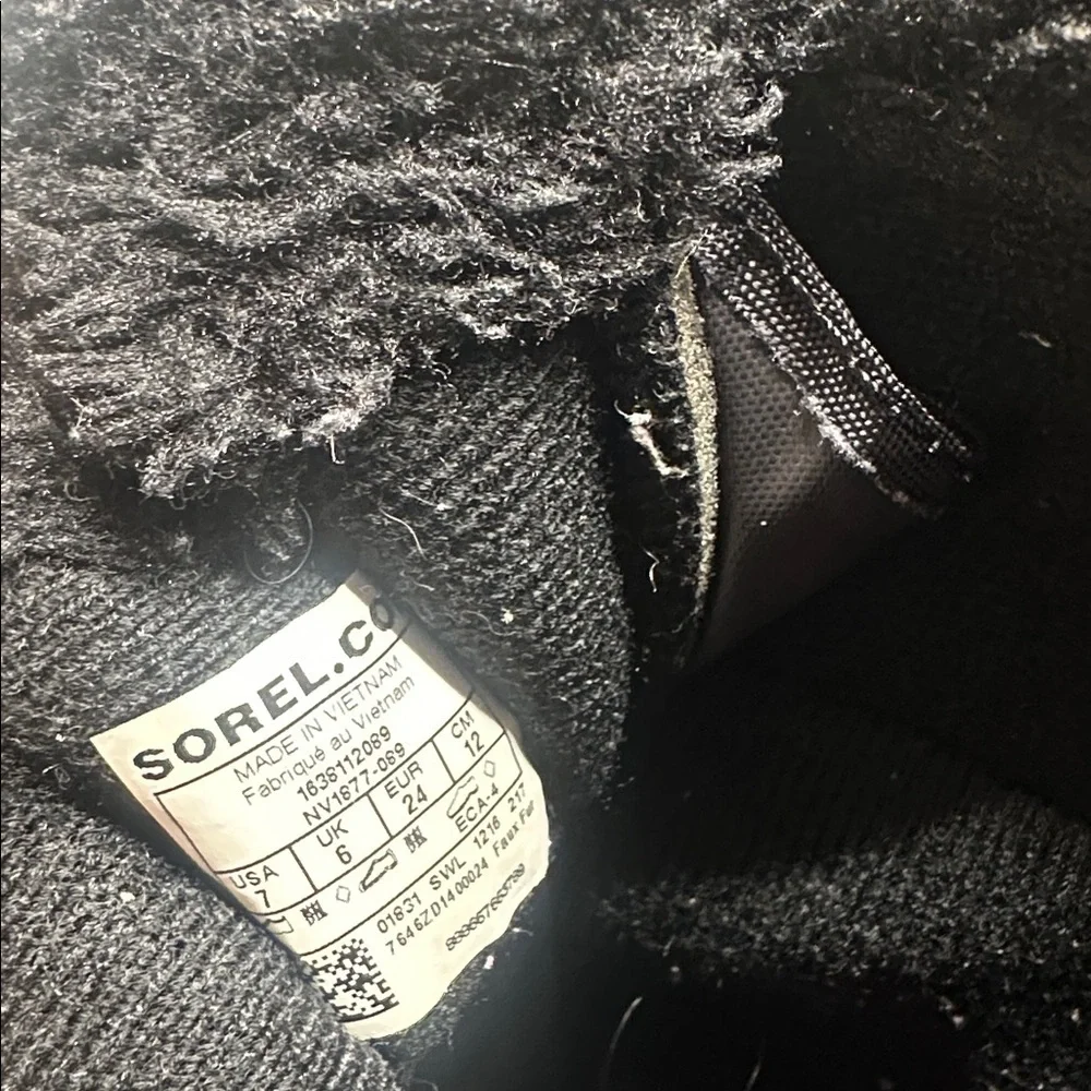 Sorel Snow Commander Winter Snow Boots Boot Black Red Little Kids Girls Size 7